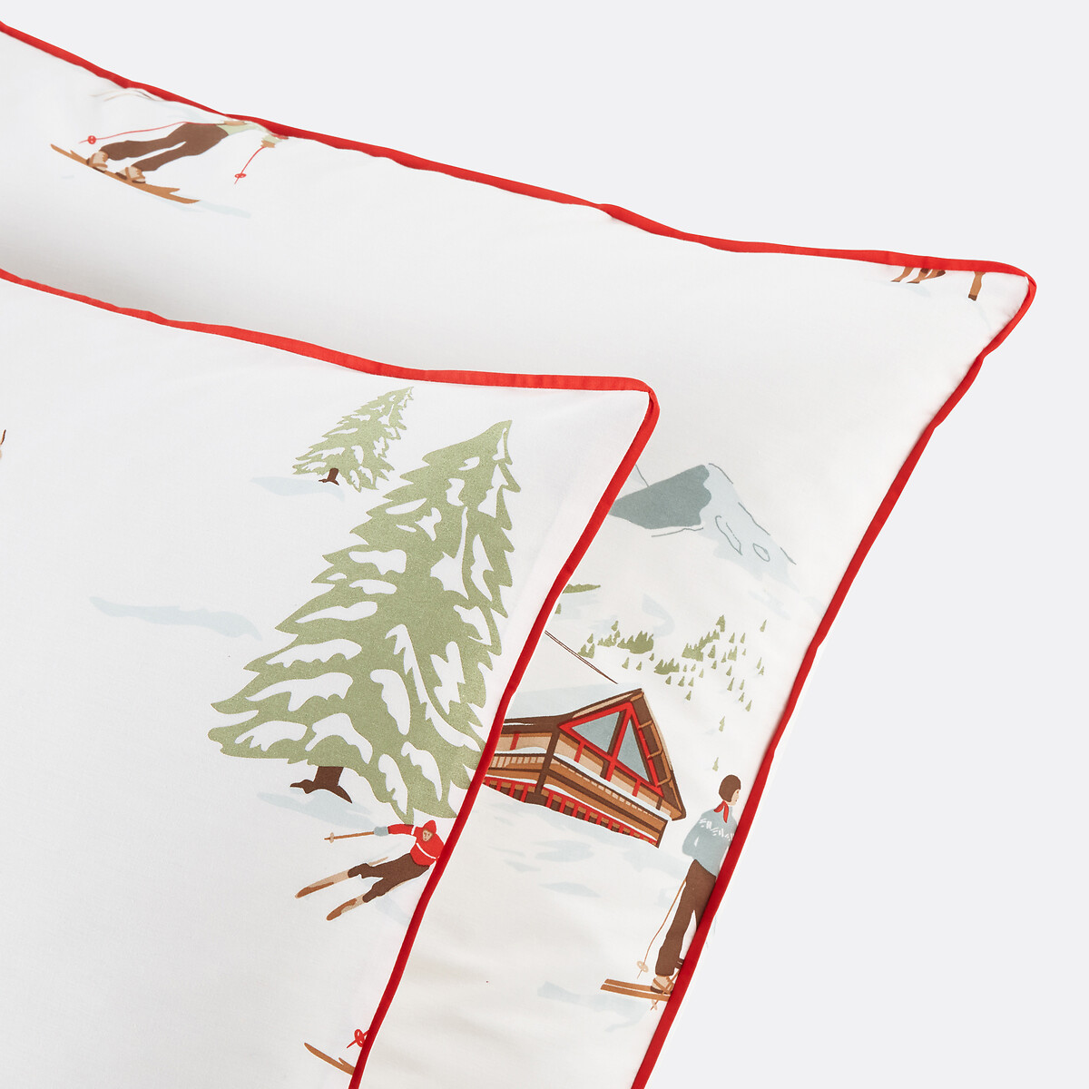 Alps Pillowcase in Cotton Percale printed, LA REDOUTE INTERIEURS