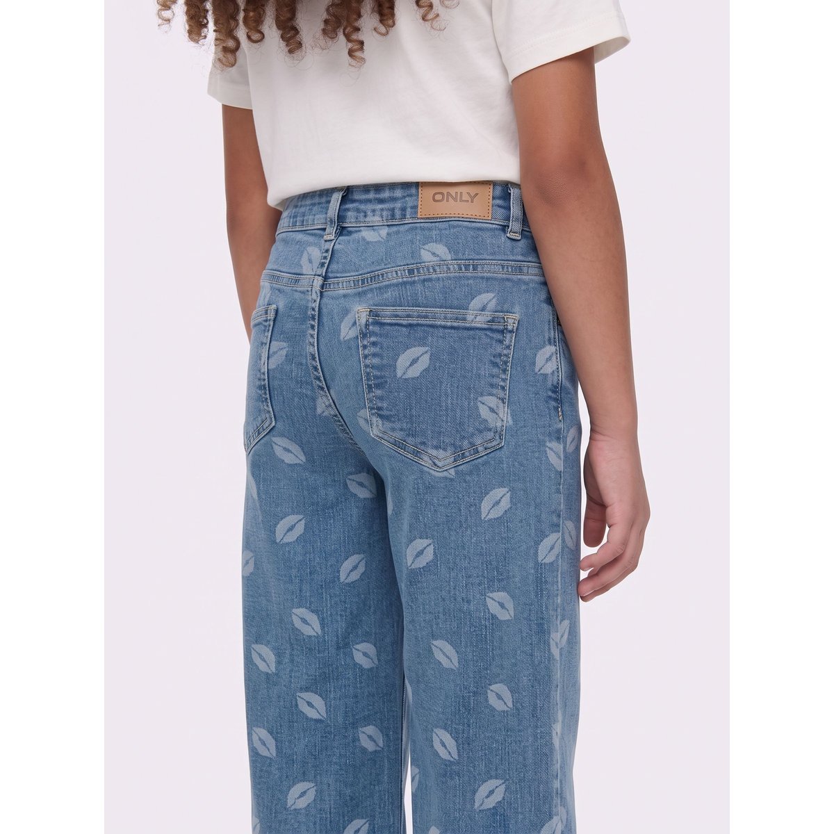 Jean À Jambe Large medium blue denim, KIDS ONLY