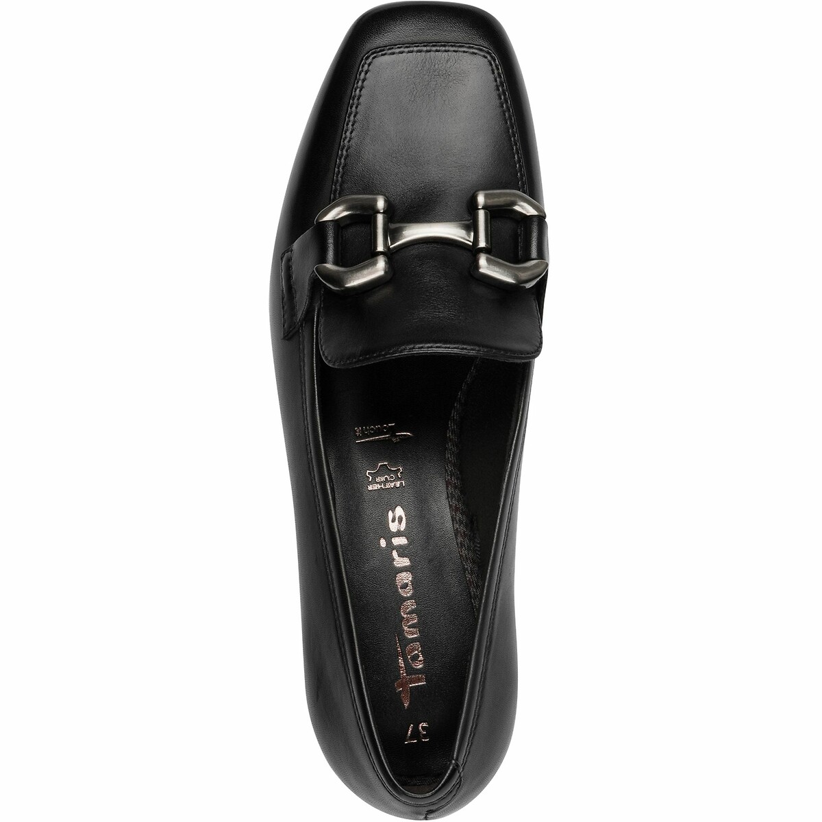 Leather Loafers black, TAMARIS
