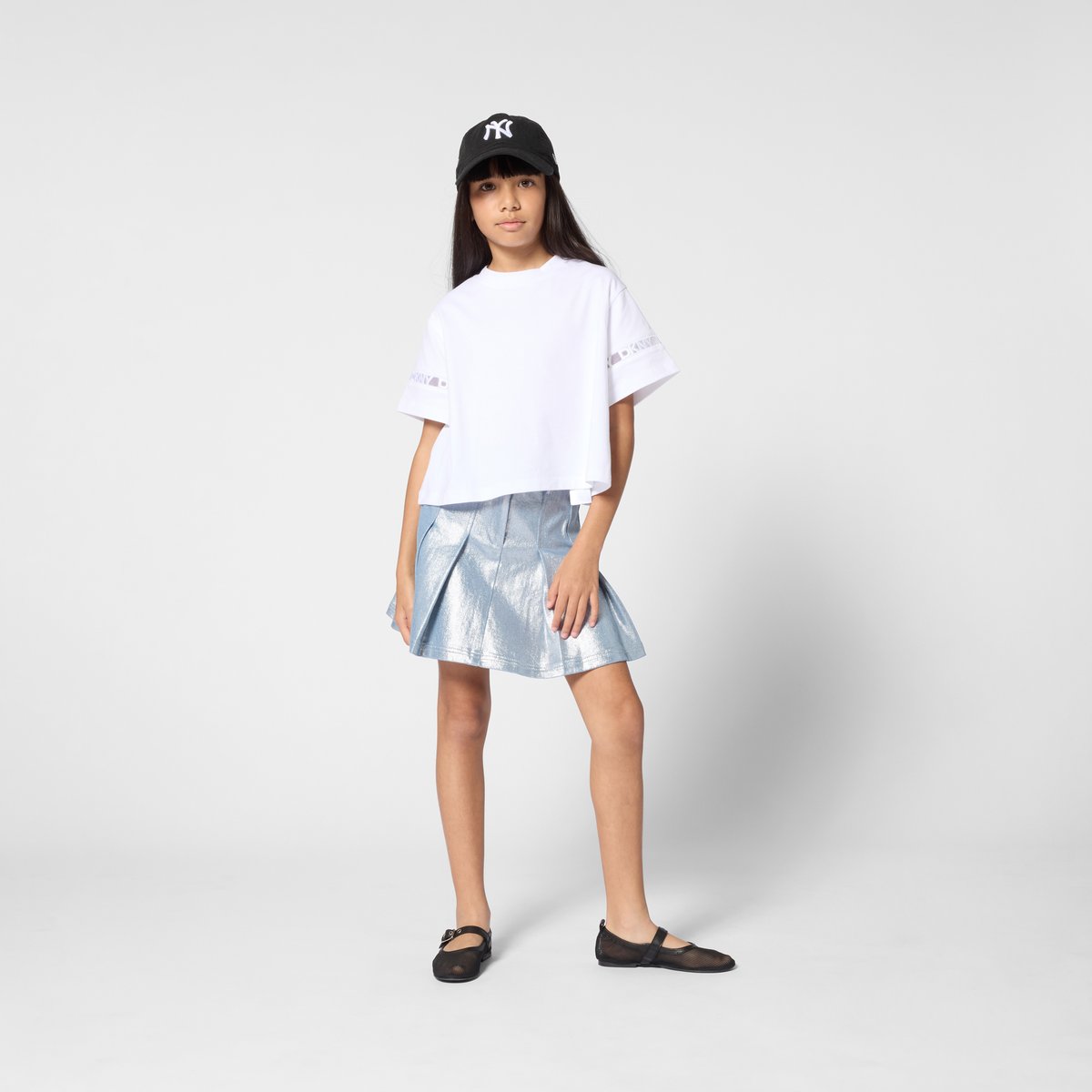 Jupe plissée silver, DKNY