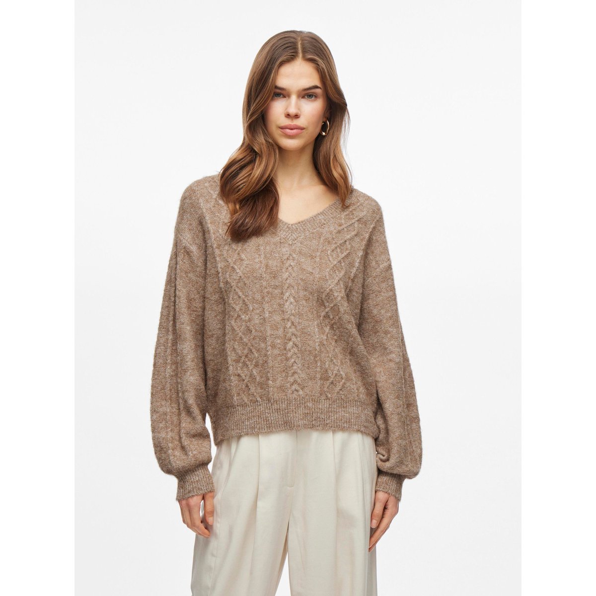 Pull En Maille natural melange, VILA
