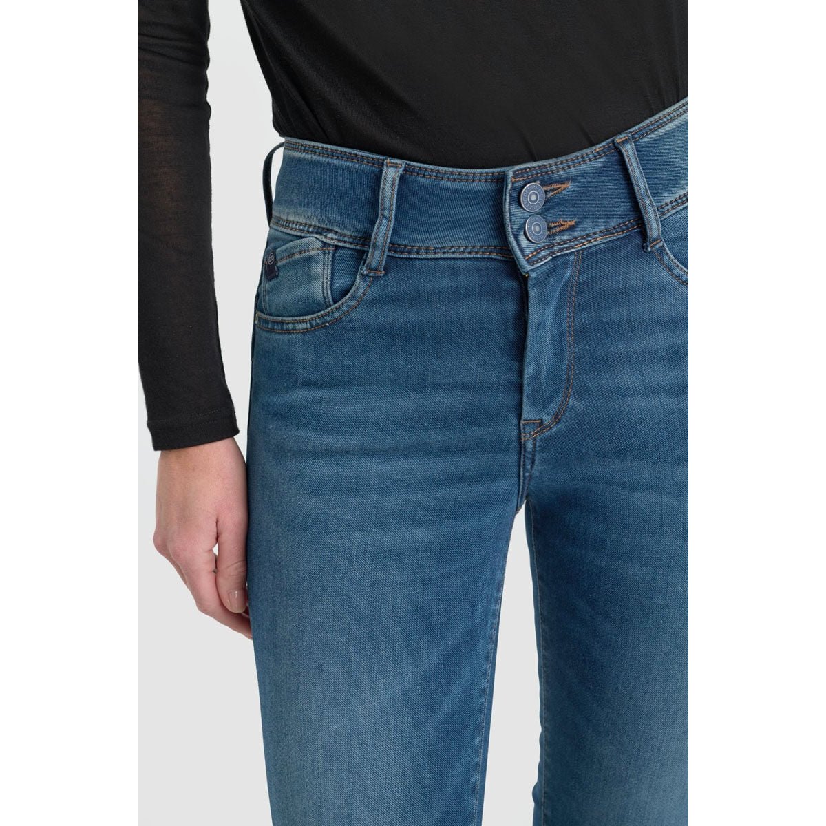 Jeans bootcut ULTRABOO, longueur 34 blue, LE TEMPS DES CERISES