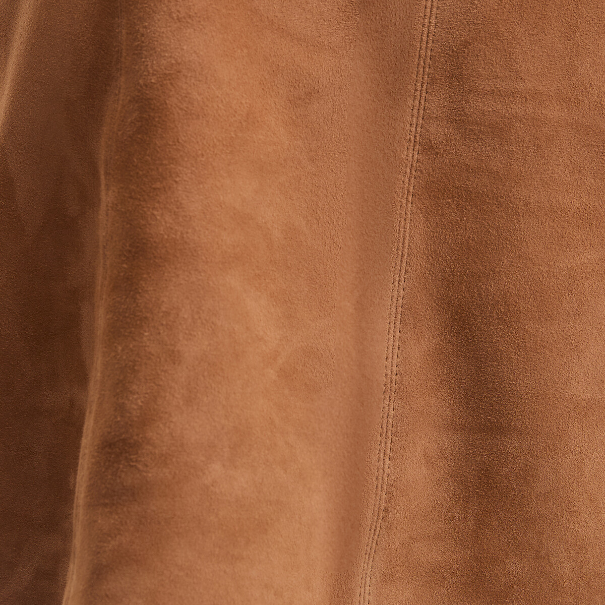 Suede Full Mini Skirt camel brown, LA REDOUTE COLLECTIONS