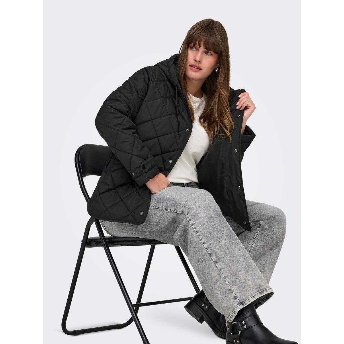 Veste Matelassée black, ONLY CARMAKOMA