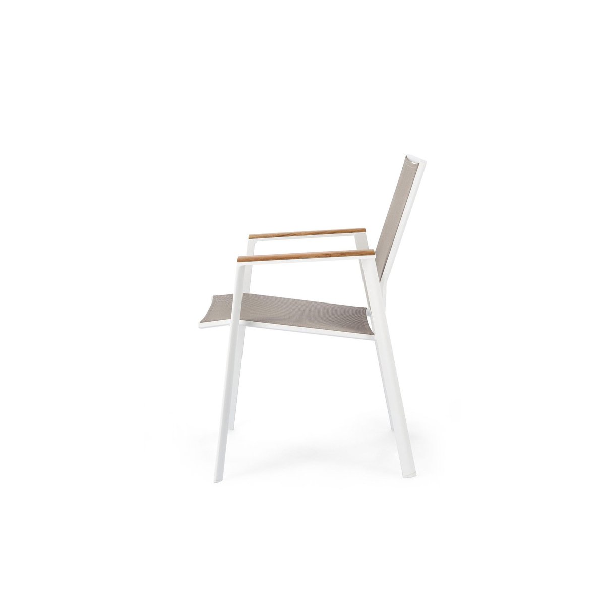 Chaises de jardin empilables en aluminium (lot de 4) - KERVER blanc, HELLIN, DEPUIS 1862