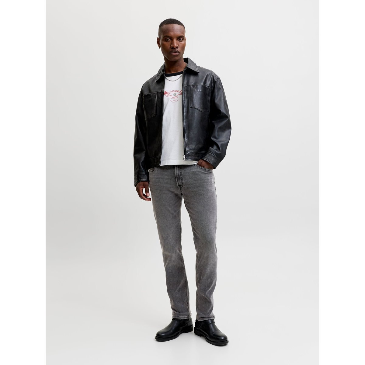 Coupe Regular black denim, JACK & JONES