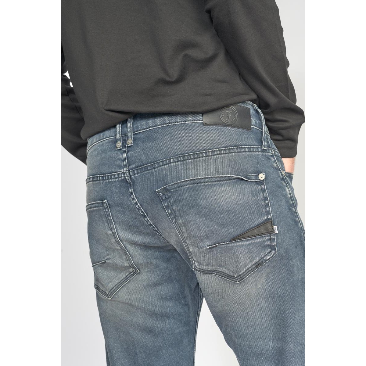 Jeans slim stretch 700/11, longueur 34 blue / grey, LE TEMPS DES CERISES
