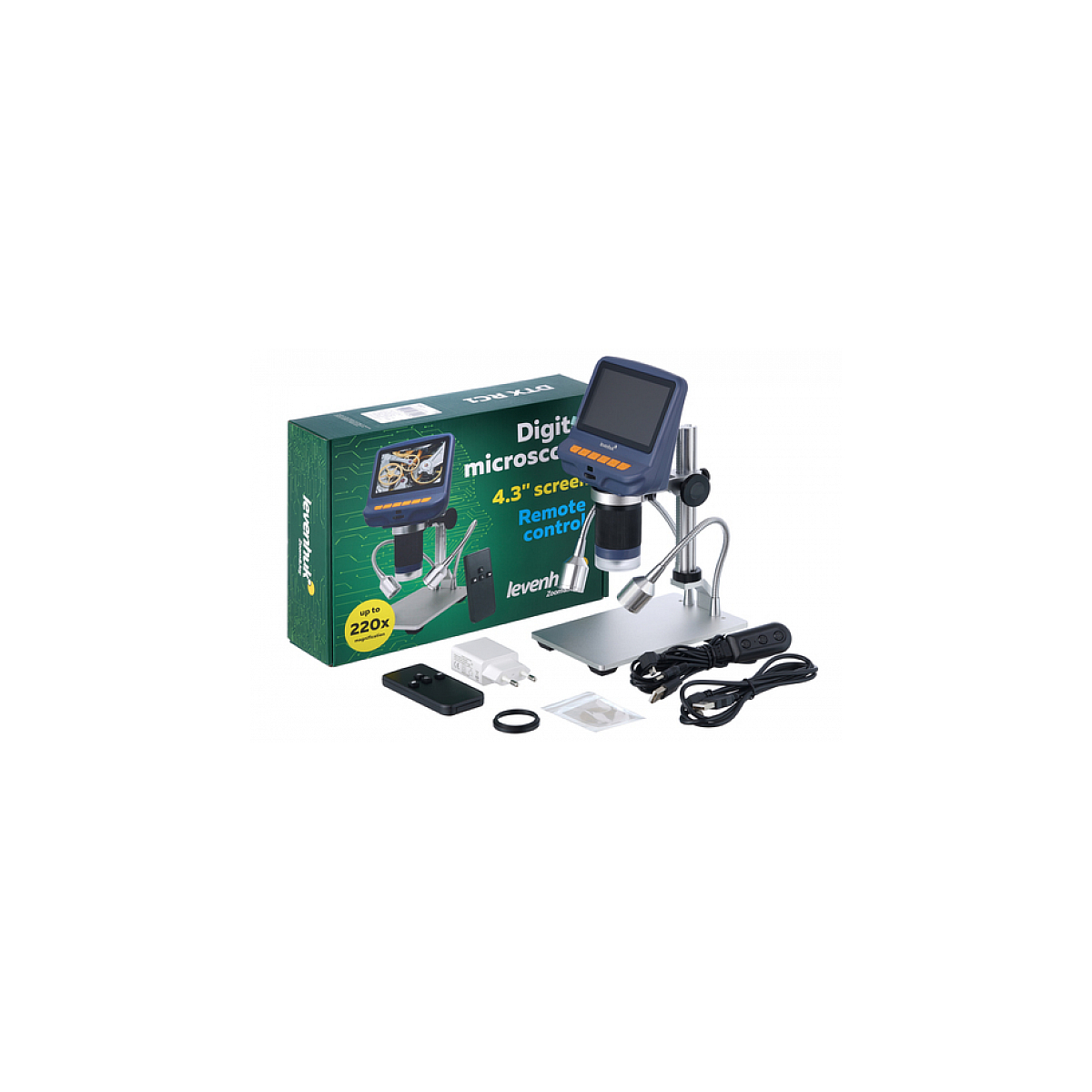 Microscope numérique DTX RC1 220x couleur unique, LEVENHUK