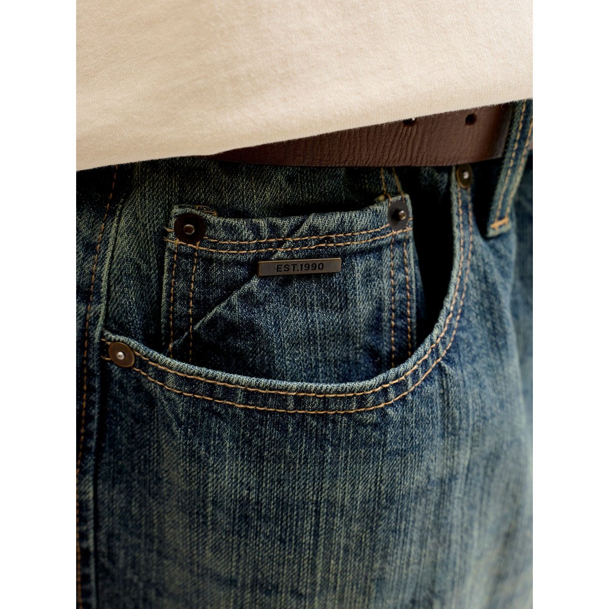 Short En Denim bleue - blue denim 1, JACK & JONES