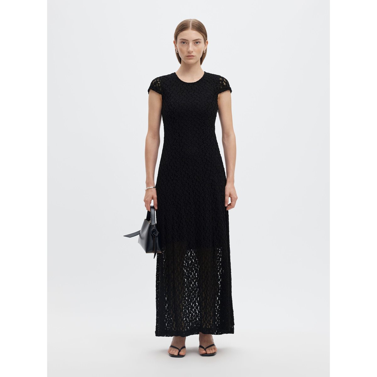 Robe Longue noir - black1, SELECTED