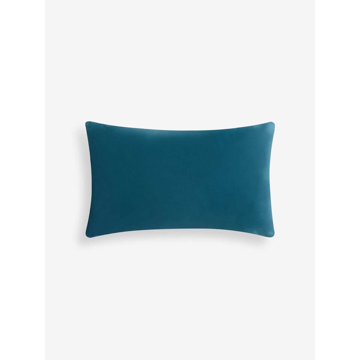 Coussin en velours à géométries 50 x 30 cm bleu/marron, NEXT