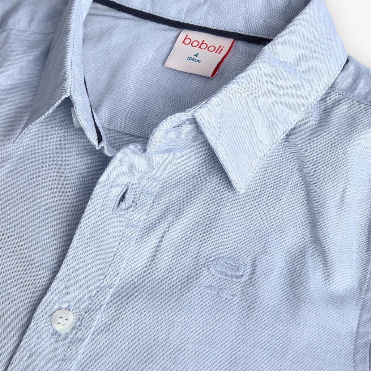 Chemise oxford manche longue bleu, BOBOLI