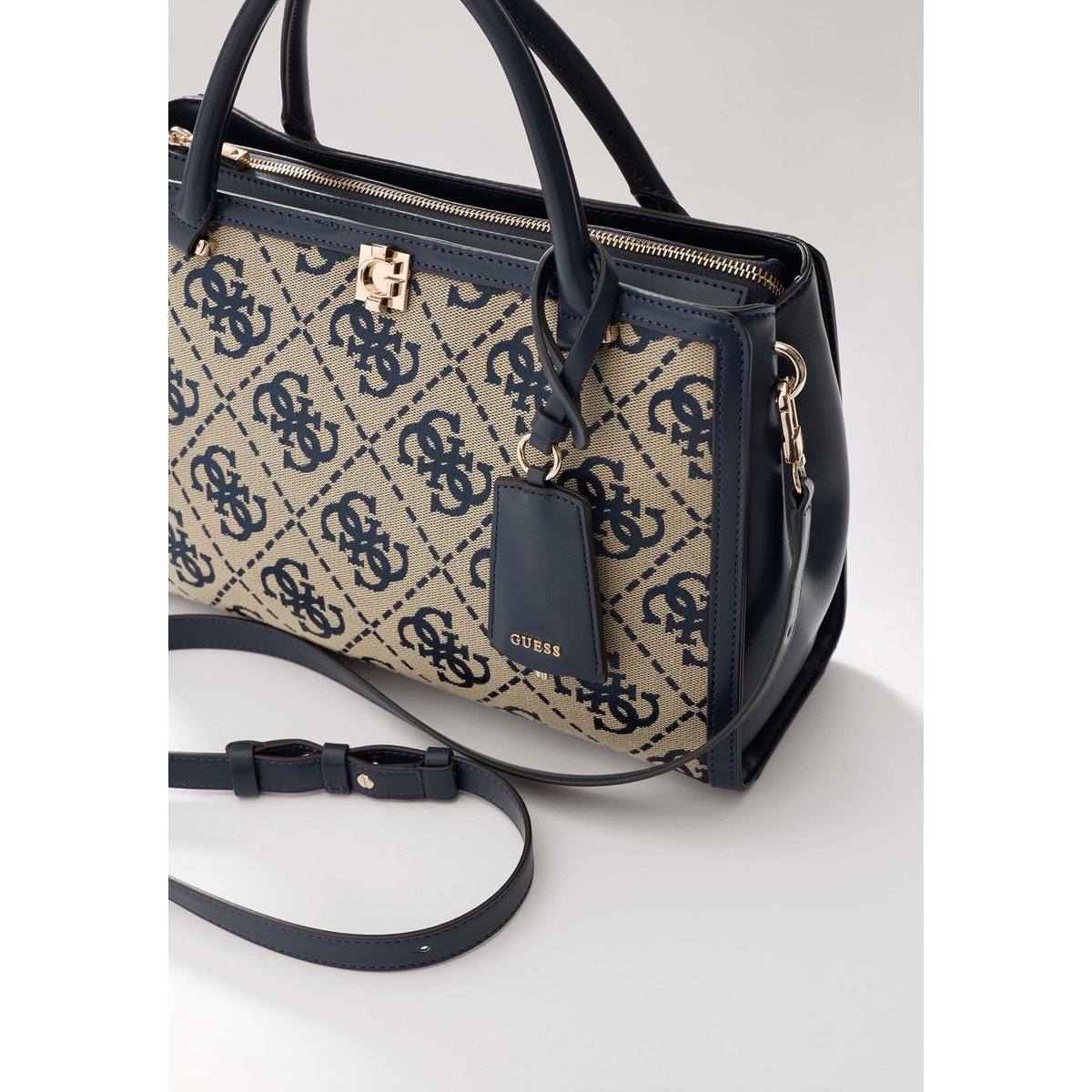 Sac Cartable Audrey Logo bleu, GUESS