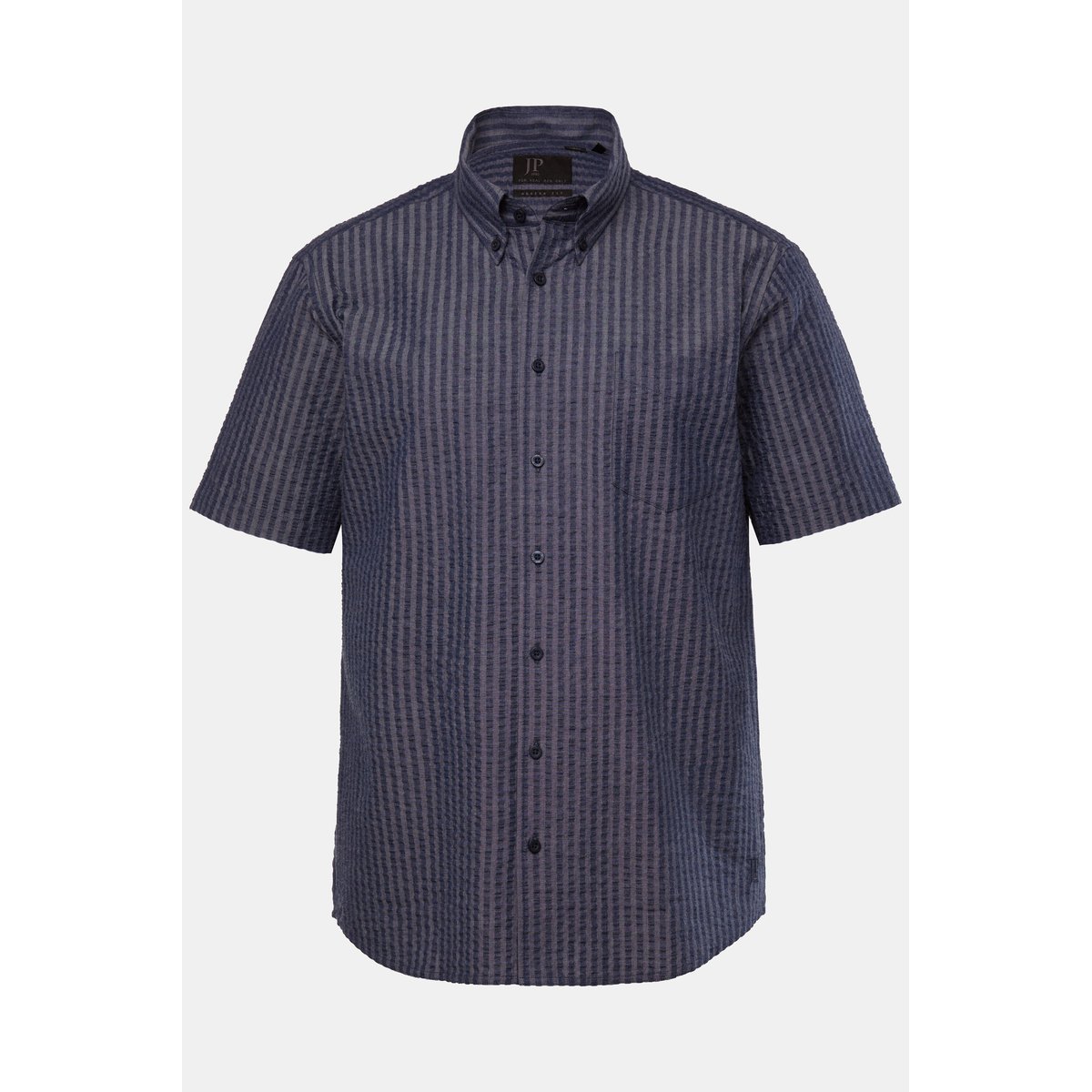 Chemise en tissu seersucker bleu marine, JP1880