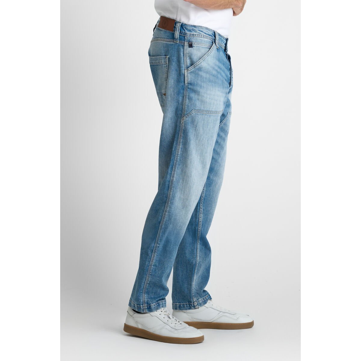 Jeans loose, large loose, longueur 34 blue, LE TEMPS DES CERISES