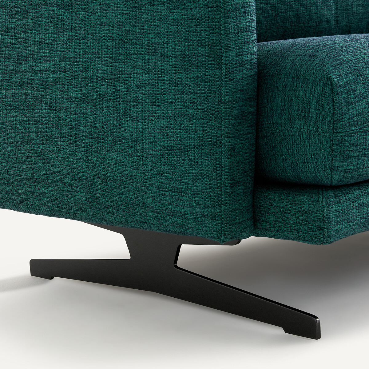 2-Sitzer-Sofa aus meliertem Stoff, DELICATO dunkelgrün, AM.PM