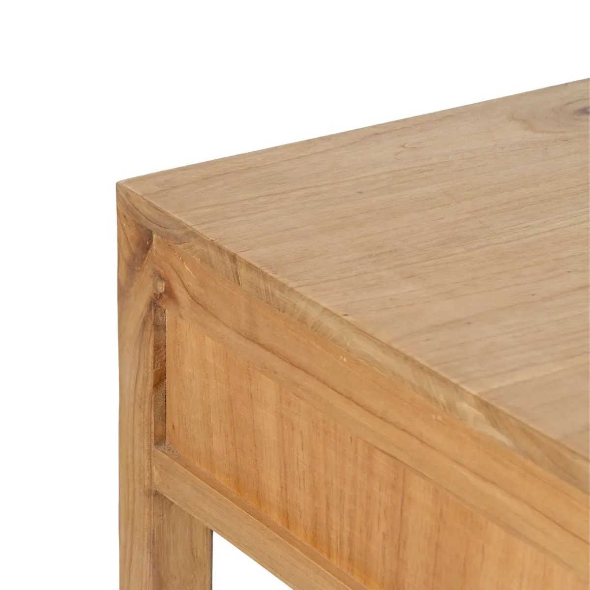 Bureau en bois massif de mindi 3 tiroirs 130x55x77cm bois, WADIGA