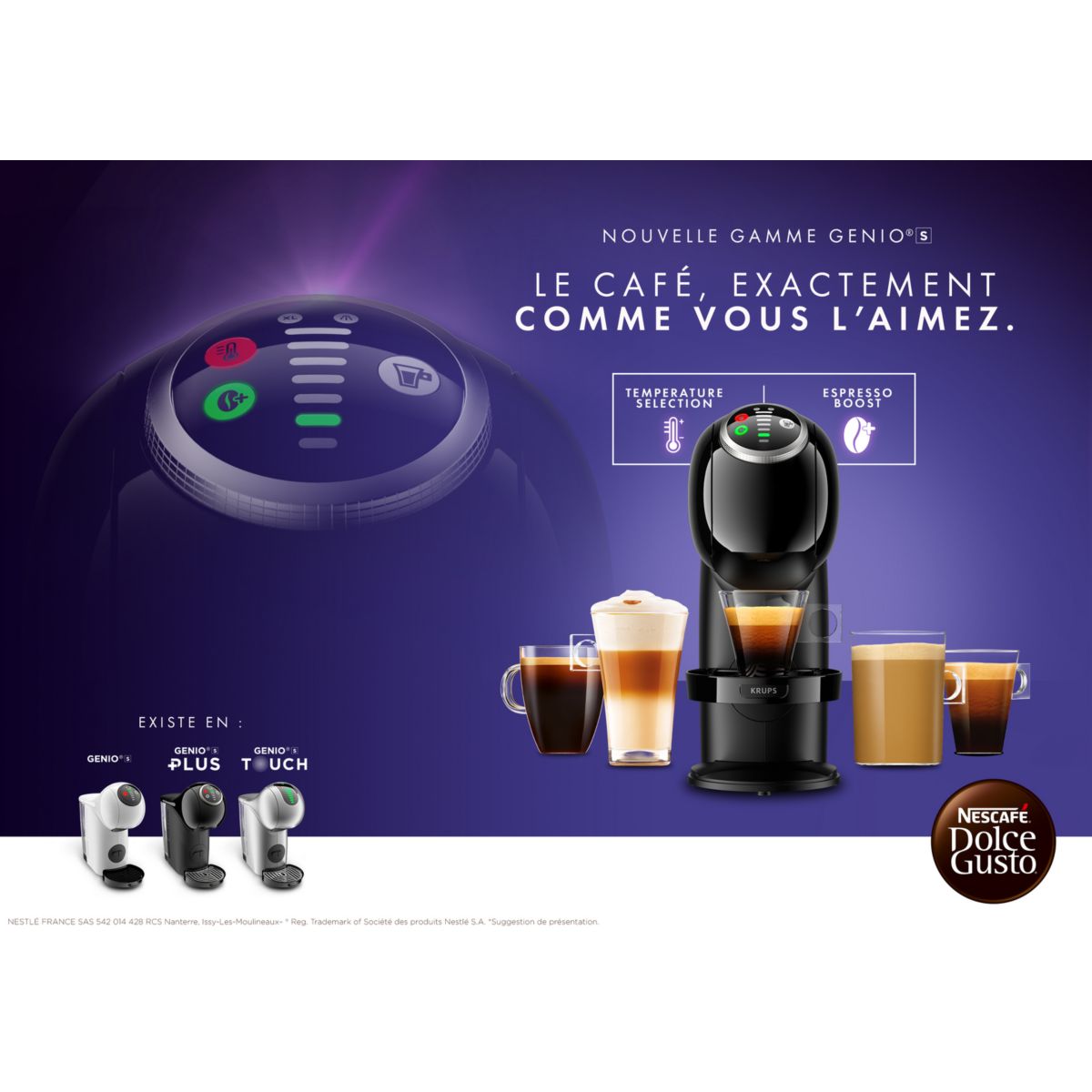 Dolce Gusto nescafe genio blanche YY5215FD blanc, KRUPS