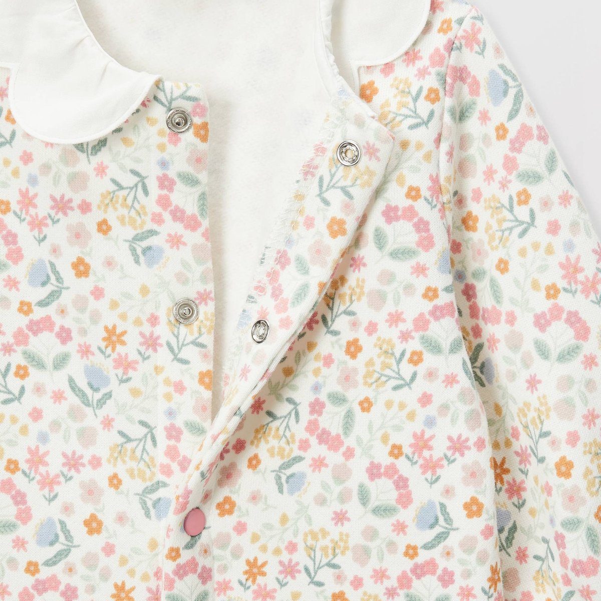 Dors-bien imprimé en molleton en coton BIO GOTS ecru, BOUT'CHOU