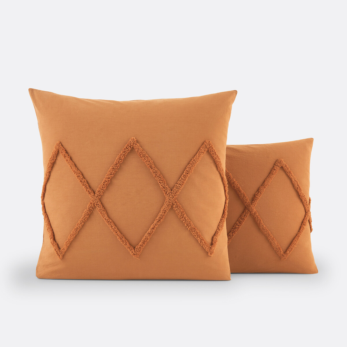 Taie d'oreiller en coton, Assa caramel caramel, LA REDOUTE INTERIEURS