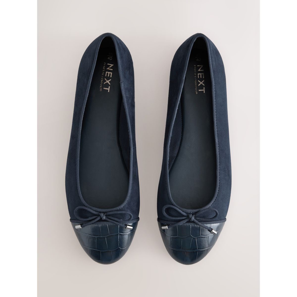 Ballerines à bout rond forever comfort® bleu marine, NEXT
