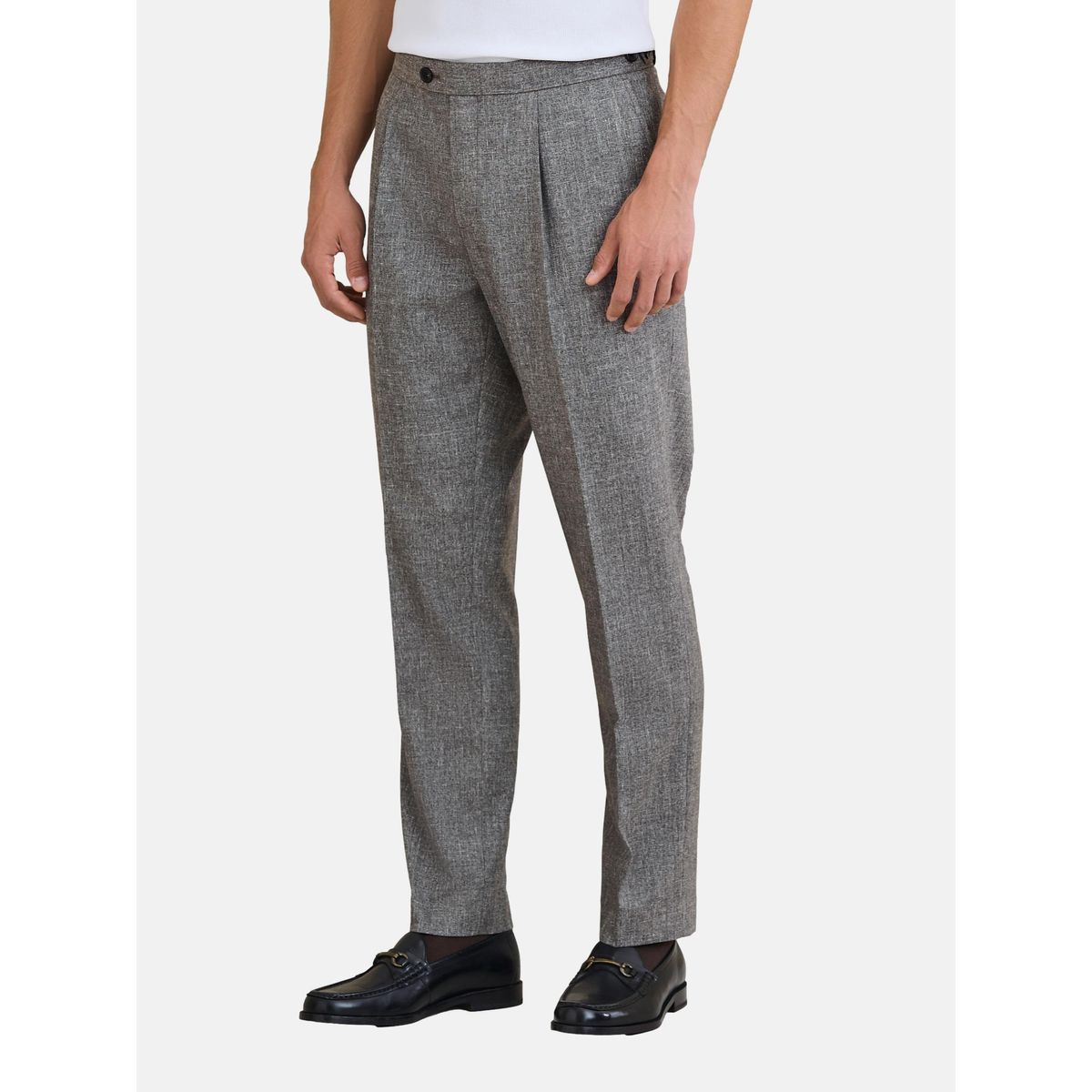 Pantalon texturé avec languettes d’ajustement naturel, NEXT