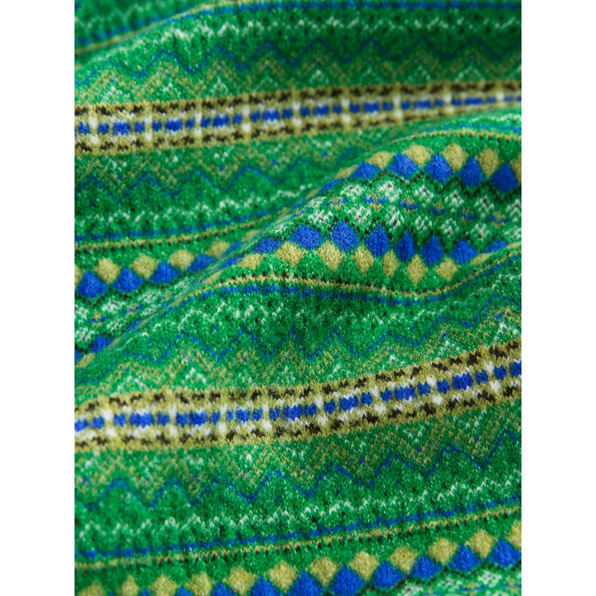Écharpe triangle en maille ultra-douce green fairisle, NEXT