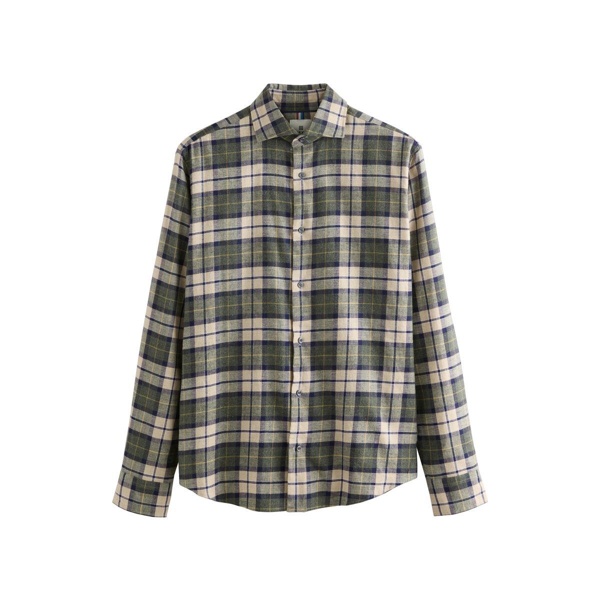 Chemise en flanelle brossé à carreaux verts, NEXT