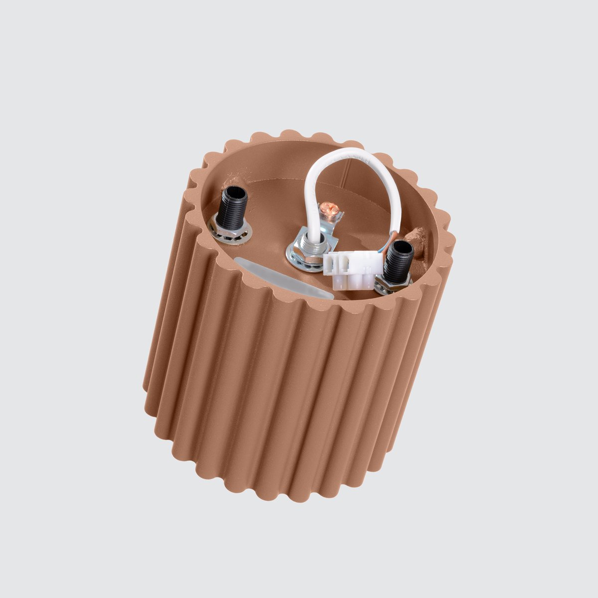 Plafonnier Aluminium Moka GU10 1 Aura marron, EDEN