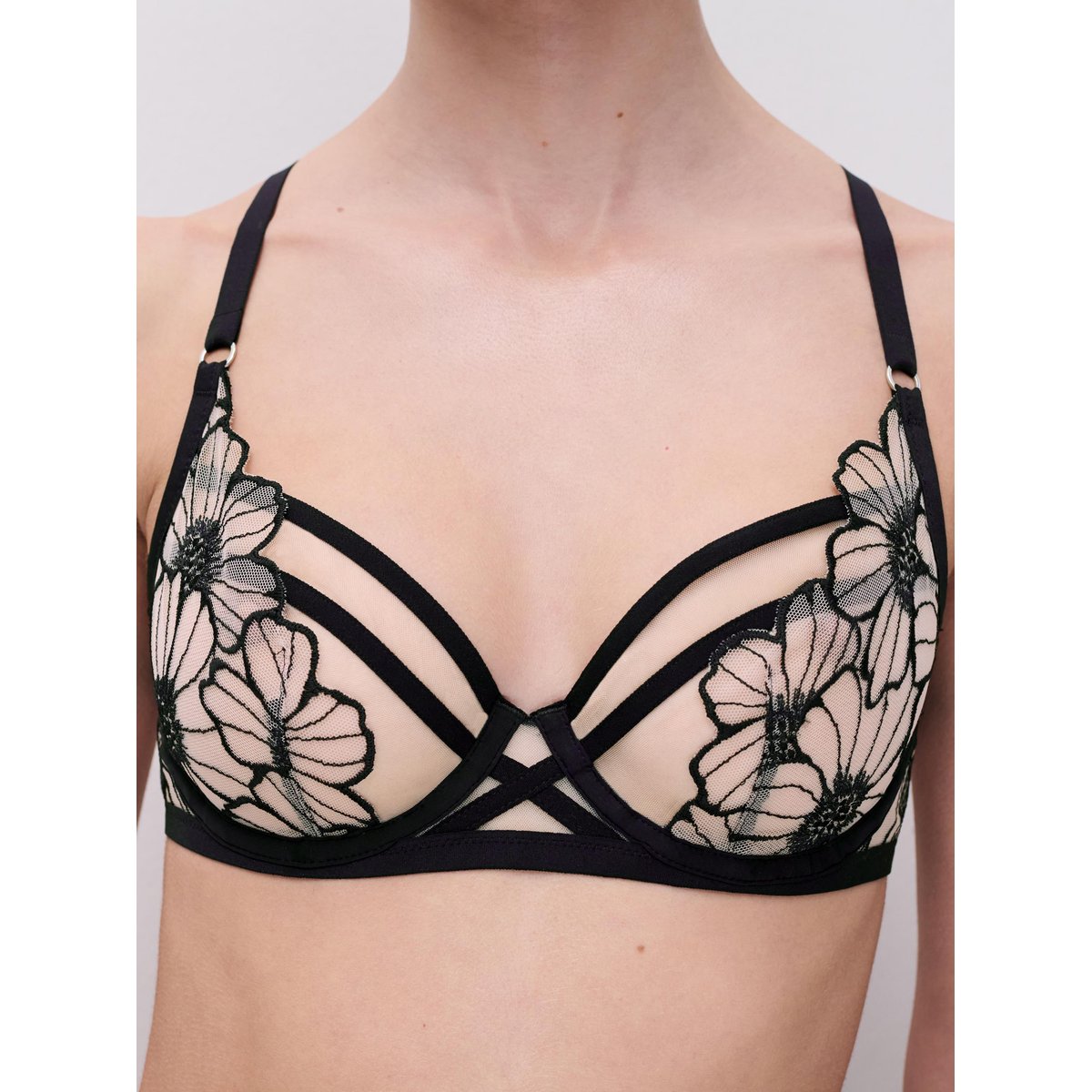 Soutien-gorge emboîtant LUSH noir / rose pâle, CHANTELLE PULP