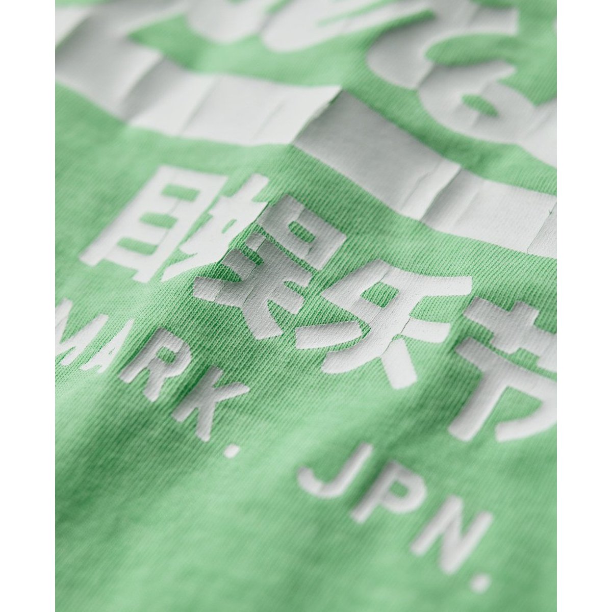T-shirt ajusté à motif fluo vert menthe néon, SUPERDRY