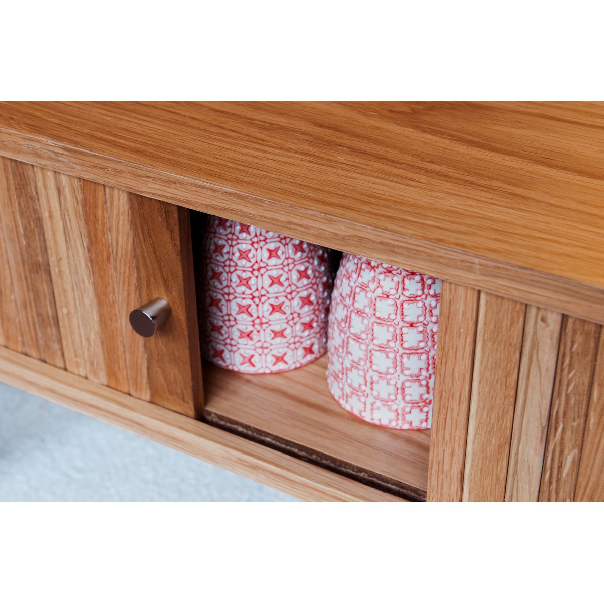 Table basse à rideaux en chêne RITZ bois clair, PRODUIT INTERIEUR BRUT