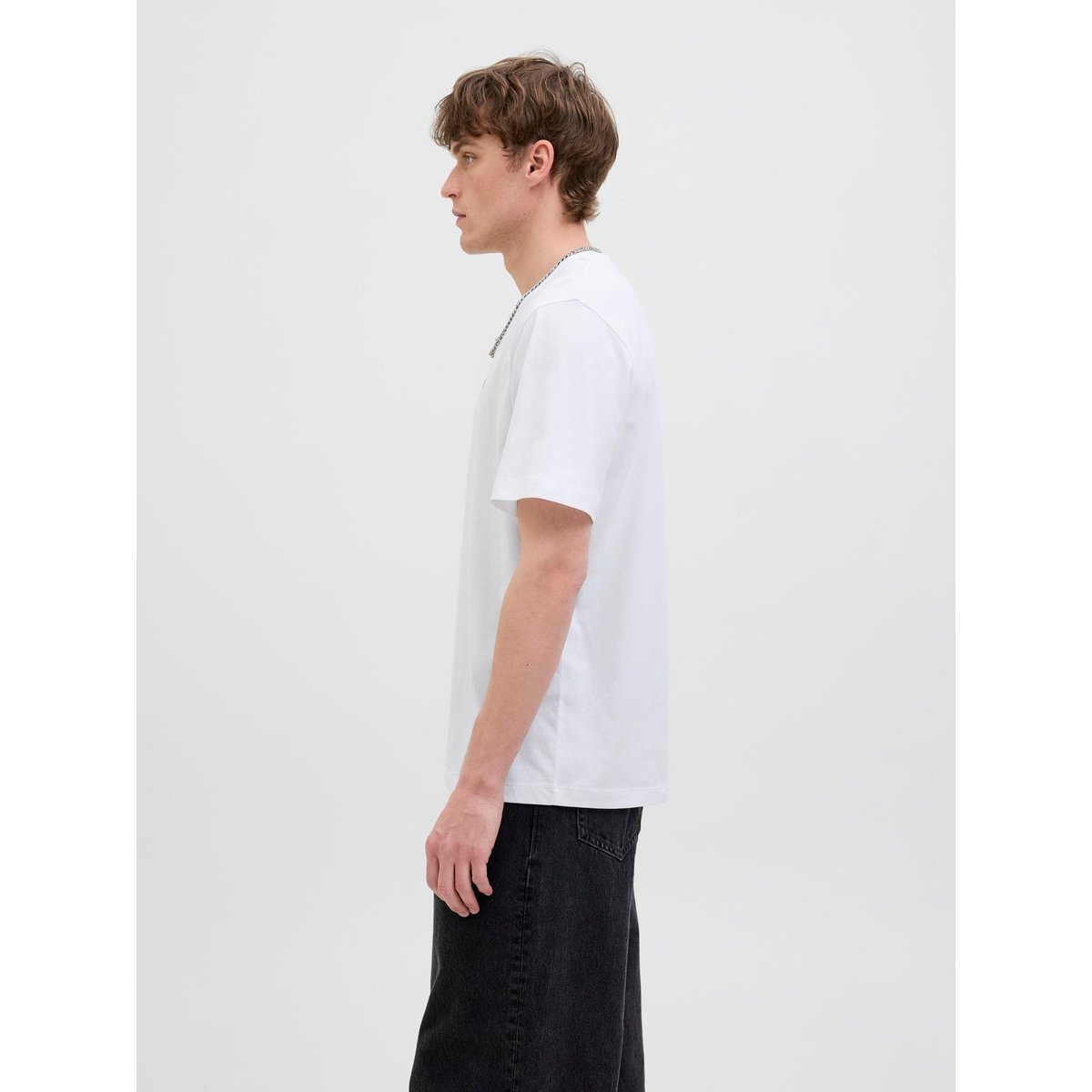T-Shirt bright white 1, JACK & JONES