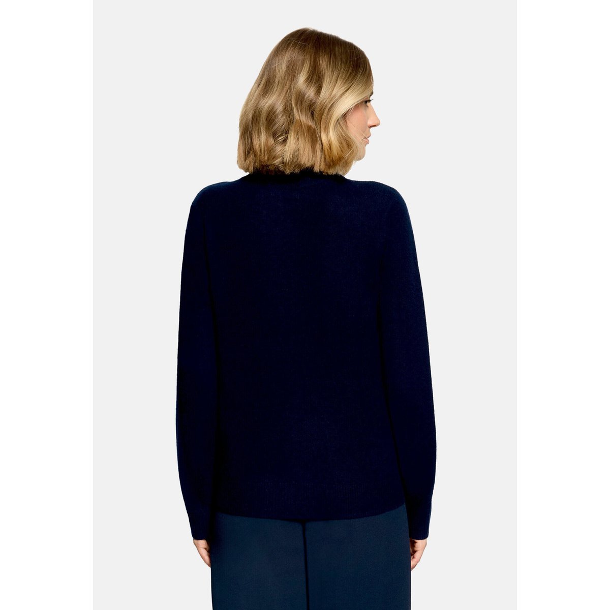 Pull en cachemire à col droit dark sky, BETTY BARCLAY