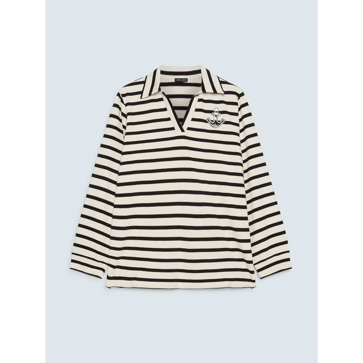 T-shirt style marinière blanc, FIORELLA RUBINO