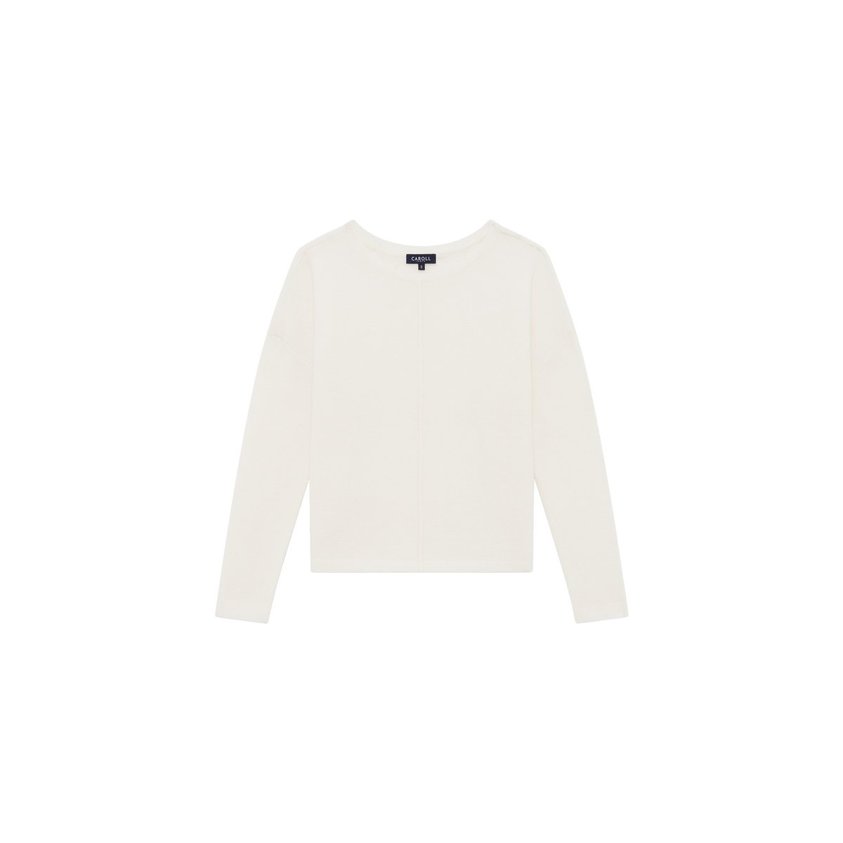 Pull droit col rond MJENNA ecru, CAROLL