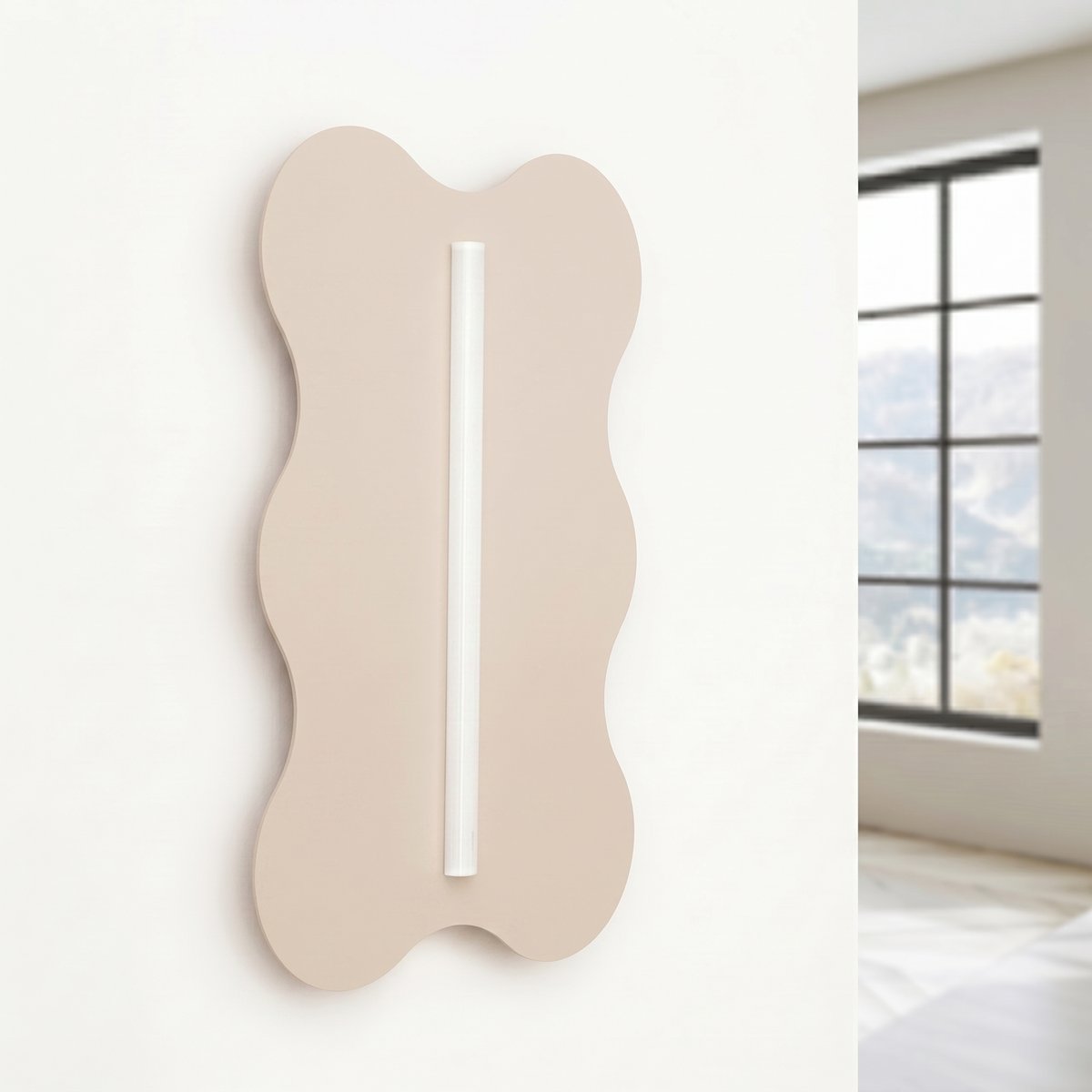 Applique murale Acier Beige S14d 1 Klover beige, EDEN