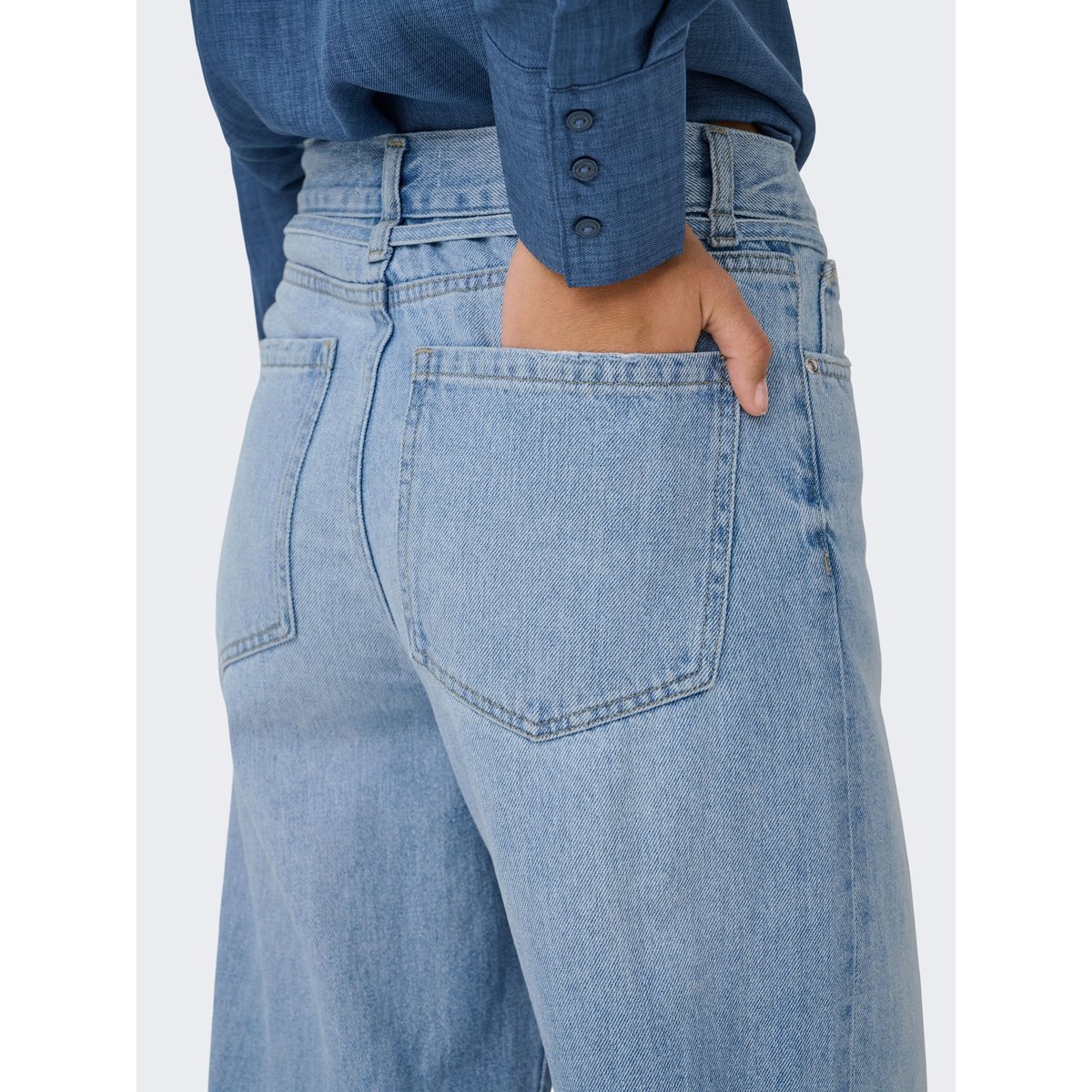 Jean À Jambe Large light blue denim, ONLY