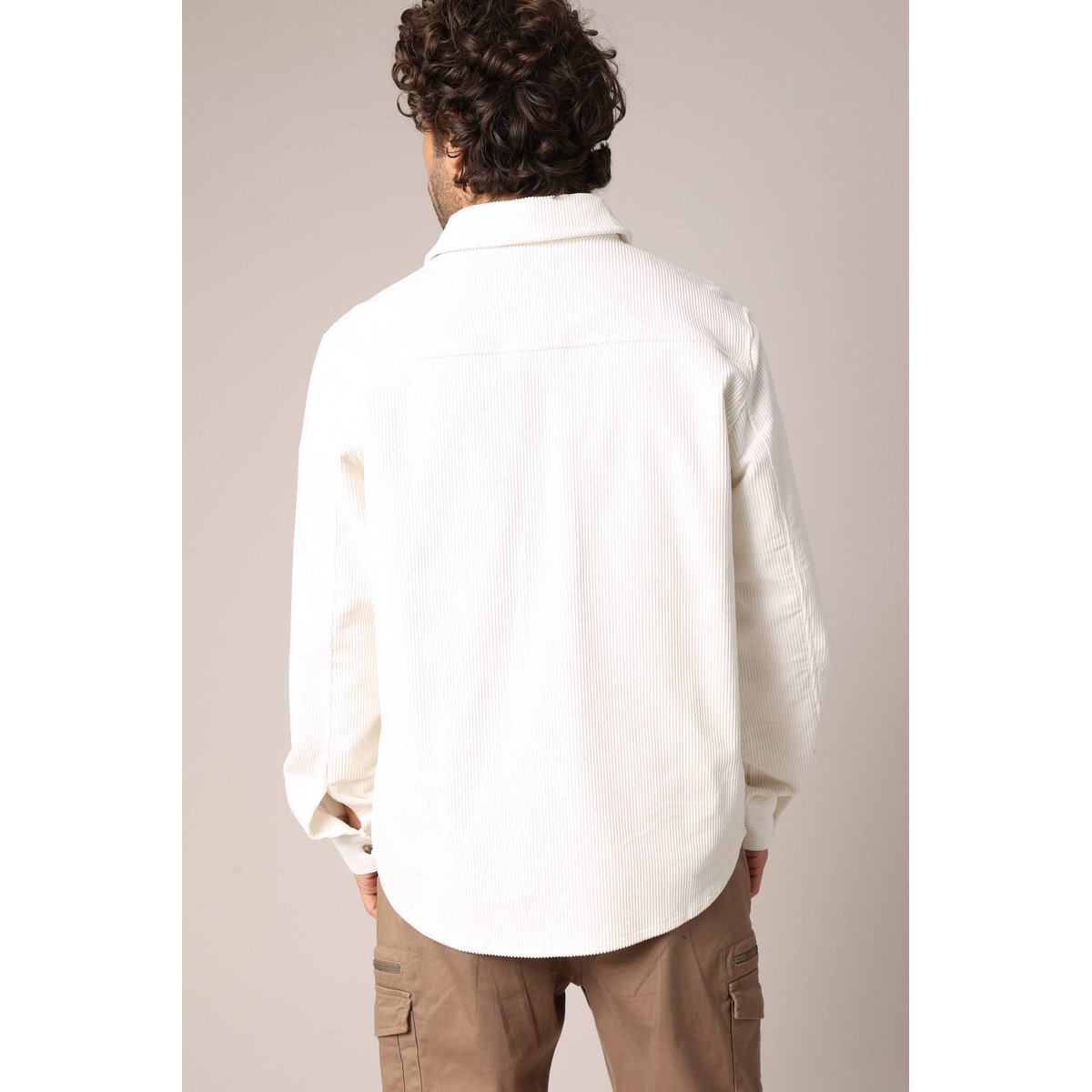 Surchemise en velours 100% coton ALINO ecru, DEELUXE
