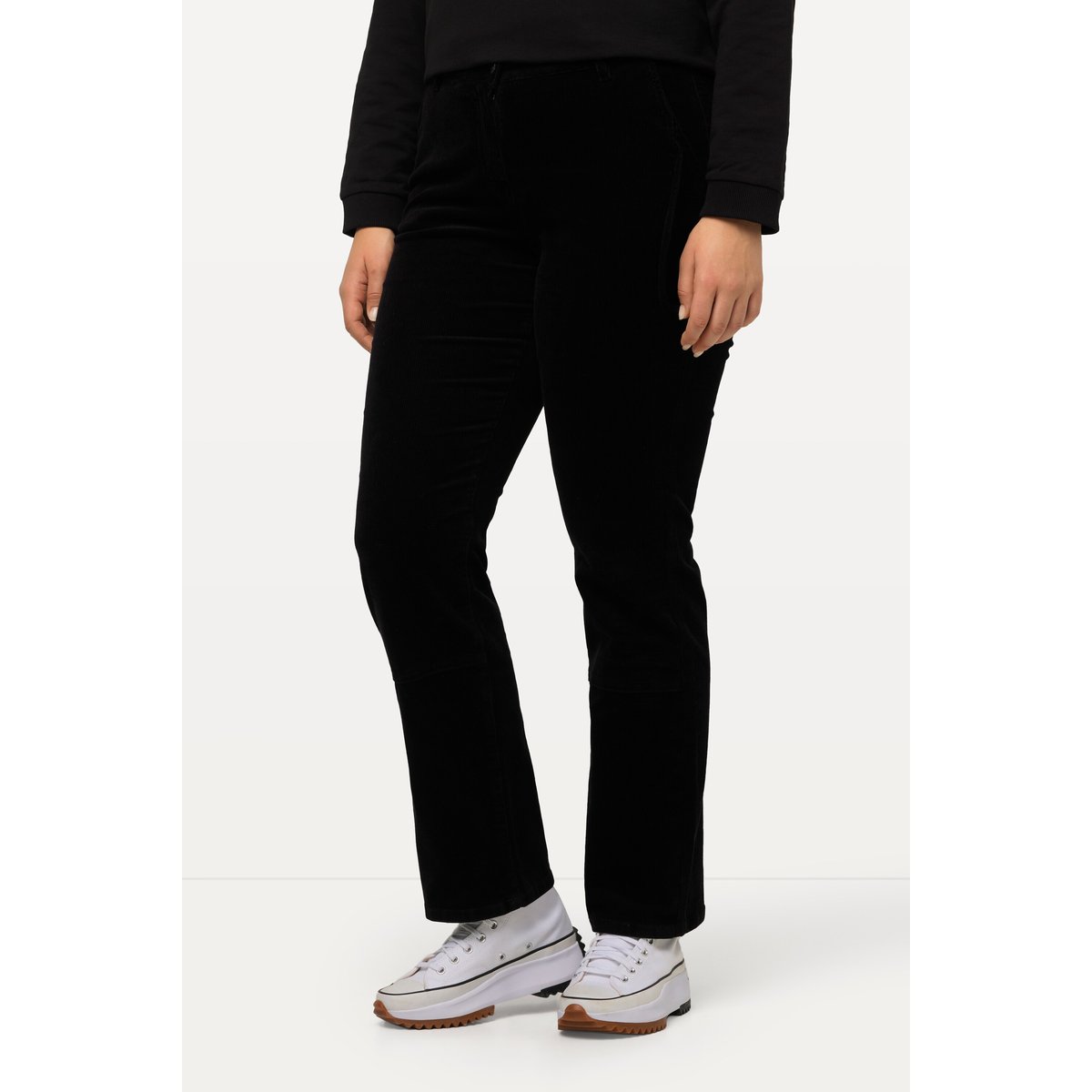 Pantalon en velours côtelé Mandy noir, ULLA POPKEN