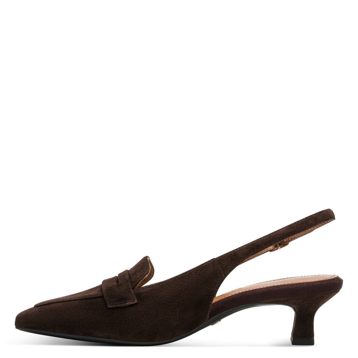 escarpin en cuir marron mocca, TAMARIS