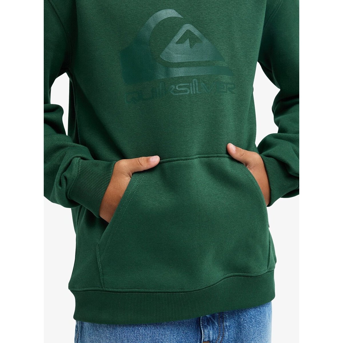Brushed Fleece Hoodie green, QUIKSILVER