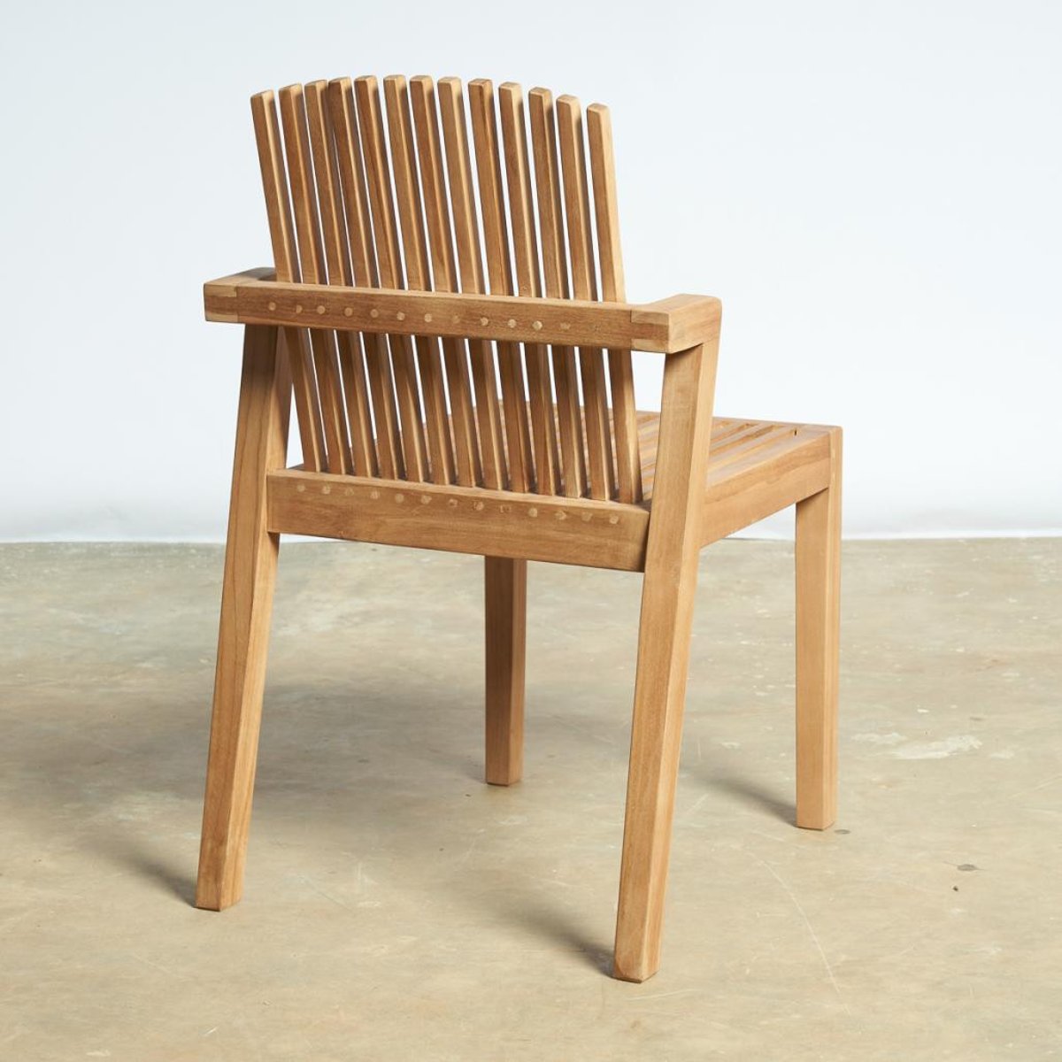 Chaise jardin en teck massif Imzo naturel, WANDA COLLECTION