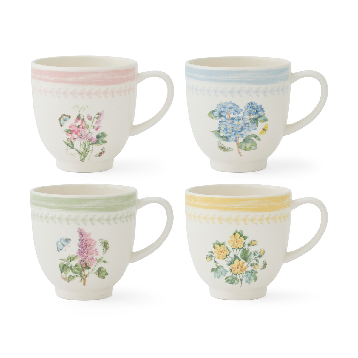 Set of 4 Sketchbook Assorted Mugs multi-coloured, PORTMEIRION