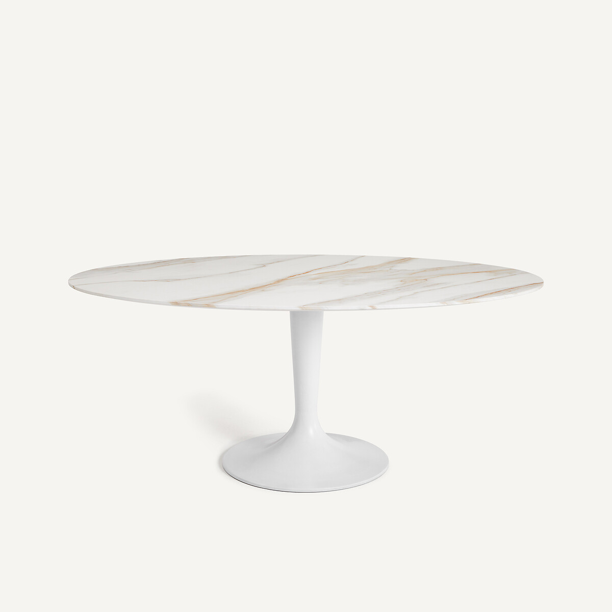 Tischplatte Ellipse Keramik L170 cm, Elipso keramik weiss, AM.PM