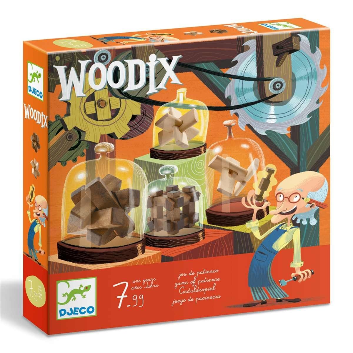 Jeu de patience casse-tête Woodix marron, DJECO