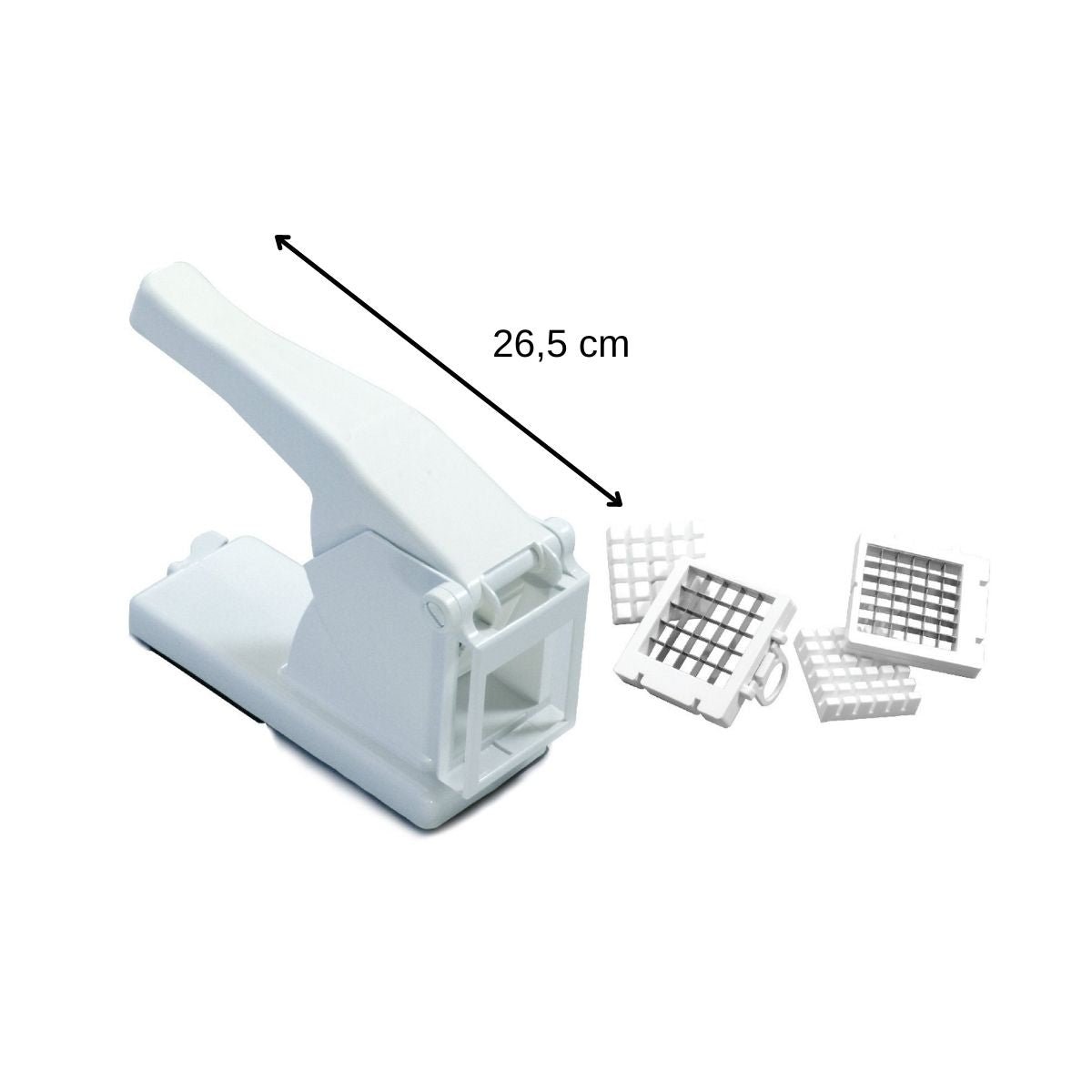 Coupe frite avec 2 grilles HANDMADE TRADITION inox,blanc, FACKELMANN