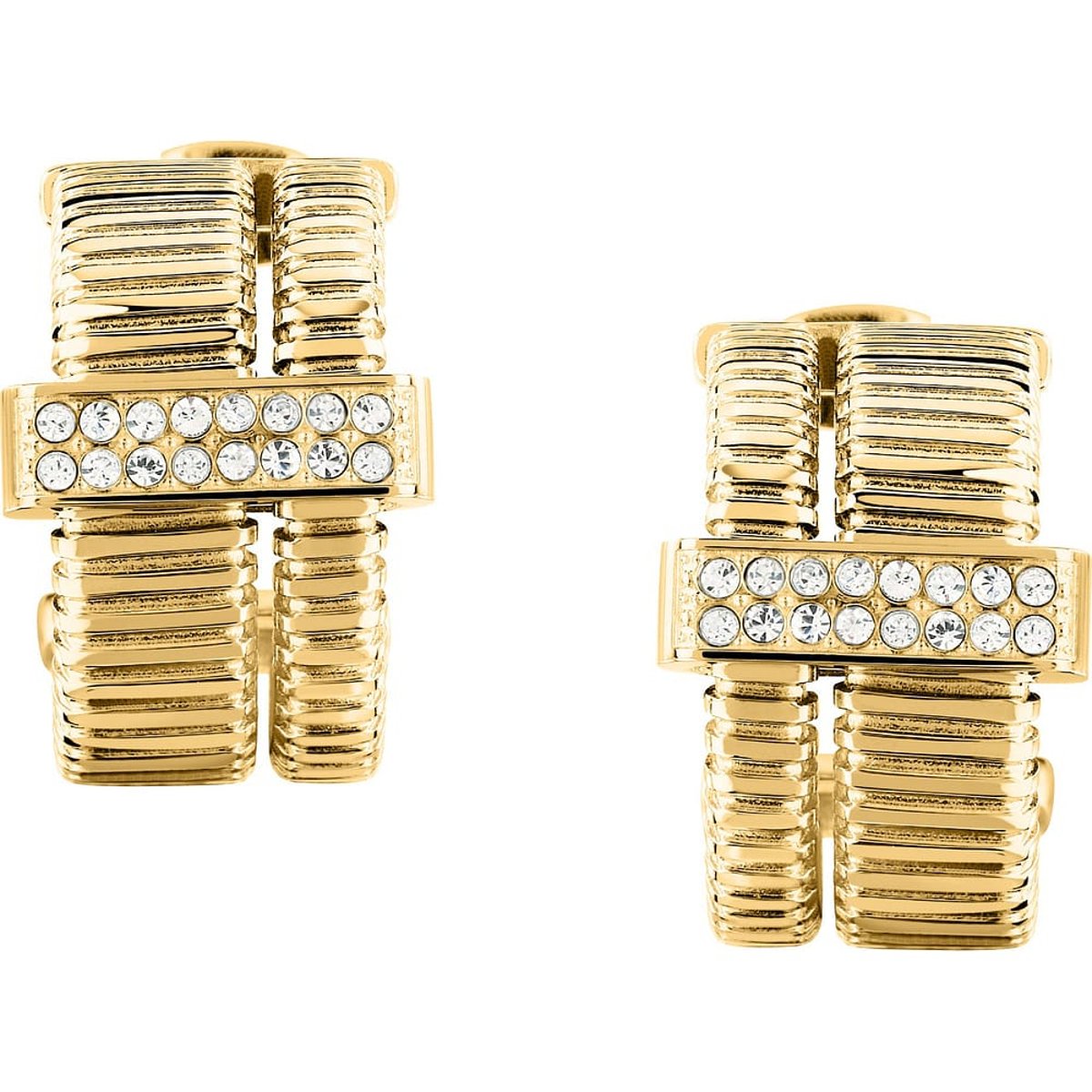 Boucles d'oreilles en Cristal/crystal/steel et Cristal or jaune, MORELLATO
