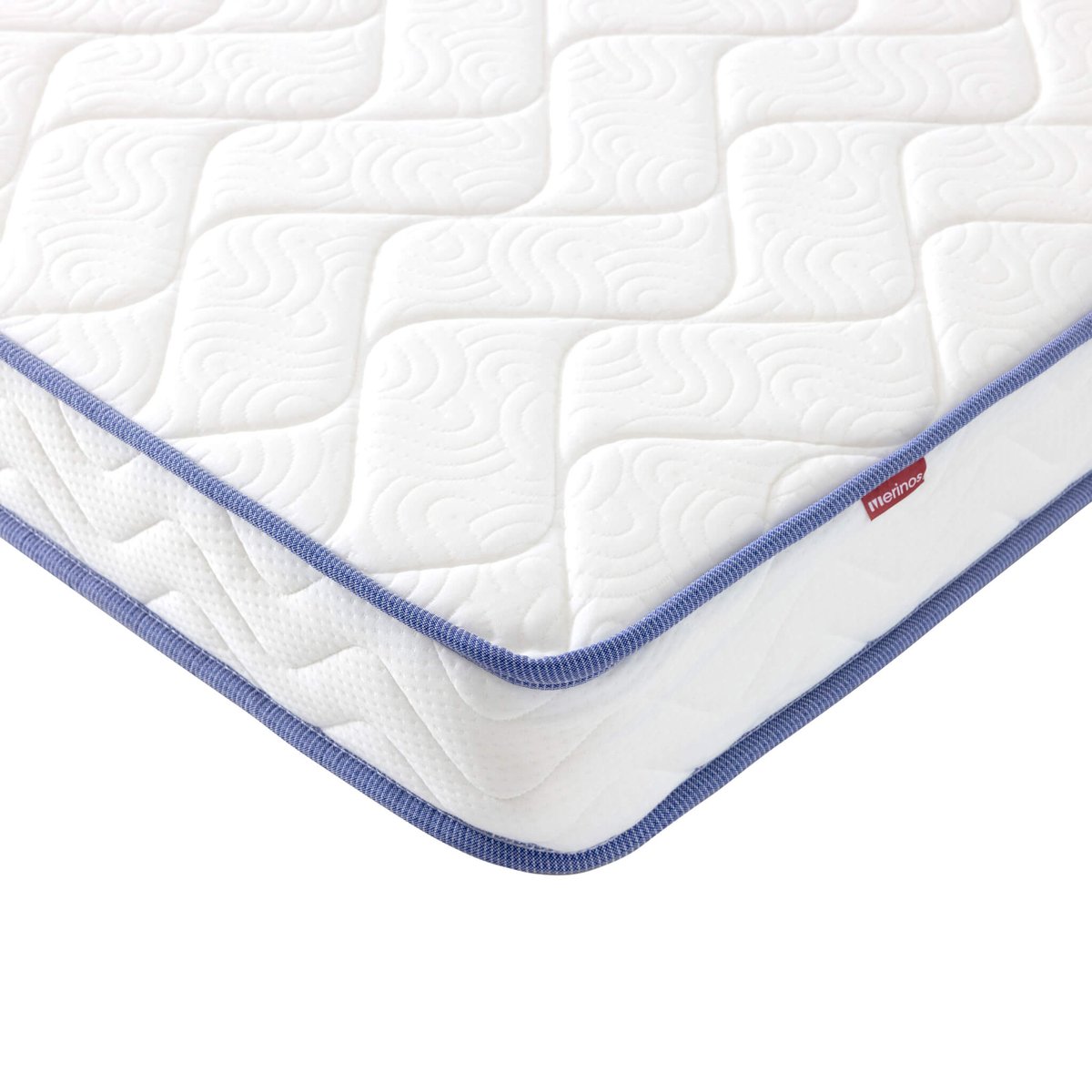 Matelas enfant ferme et confortable, SUN blanc, MERINOS