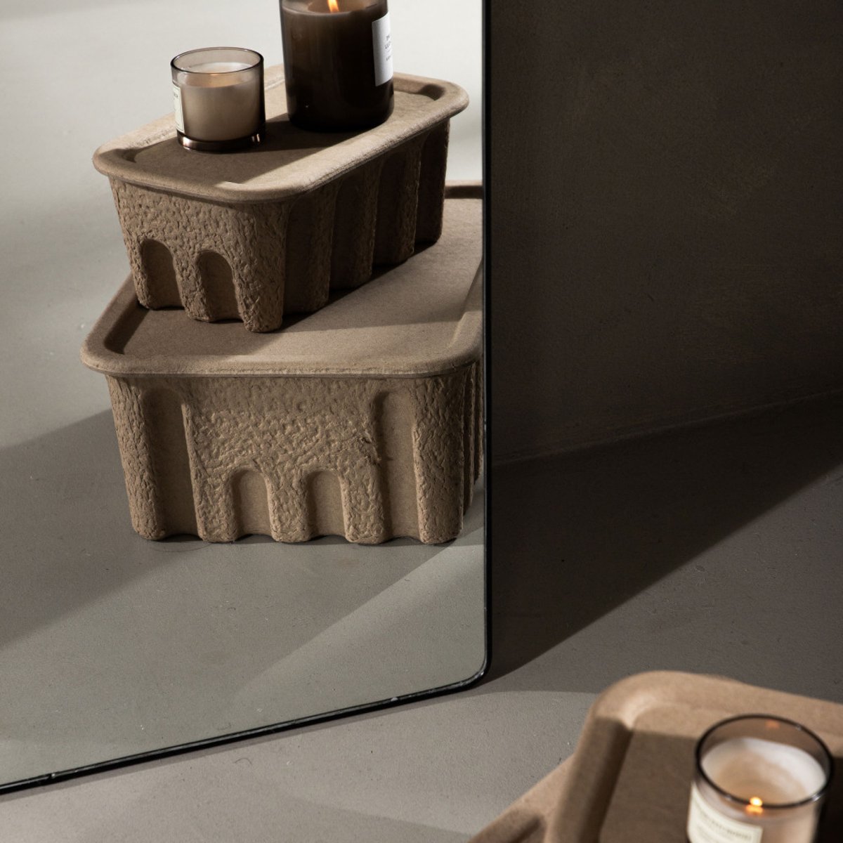 Miroir arche 193x66cm- SARASOTA noir, VENTURE HOME